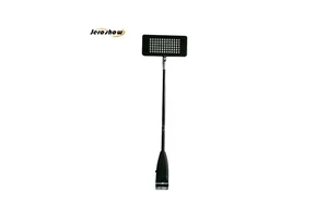 Custom LED Clamp Banner Stand Light ABS Iron Construction 15W Power Warm/Cool/Nature White 12V 1A Black/Grey Options Trade Show