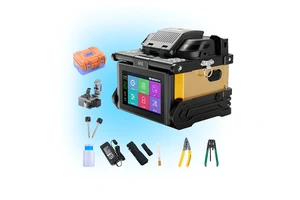 Upgraded M6 Fiber Optical Fusion Splicer With OPM VFL 6 Motors High Accuracy Fully Automatic 6s Welding Machine 16s Heating