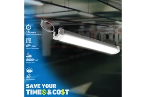 LONYUNG Tri-proof LED Lights ETL CE RCM 0.6-2.4m 4ft 8ft Aluminum Surface Mounted Linkable Triproof Light for Warehouses Factory