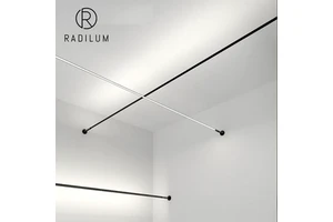 Modern Minimalist Linear LED Strip Living Room Steel Wire Wall to Wall Art Lighting Wholesale OEM Factory Direct Skyline Light