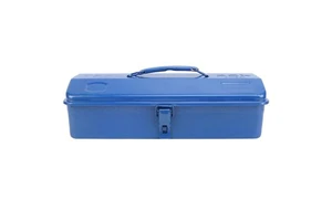 Blue Toolbox Metal Structure High Load Bearing Portable Tool Storage Organizer for Workshop Garage Car Job Site 350 Toolbox