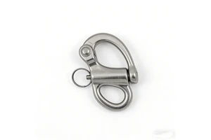 Factory Wholesale 316 Stainless Steel Fixed Bail Spring Snap Shackle with Round