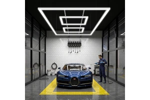 High-Efficient Car Beauty Polish Workshop Square Light for Working Garage Environment