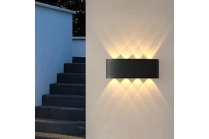 High Quality IP65 Waterproof LED Wall Lamp 2W to 12W Aluminum Base Outdoor House Decorative Wall Light