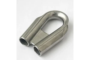 Stainless Steel 304 Tube Thimble Heavy Duty Wire Rope Cable Protector for Marine Rigging & Outdoor Lifting
