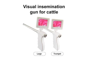 Upgraded Visual Artificial Insemination Gun for Cattle Rotatable Screen HD Visual Cervix Beginner Guide for Artificial