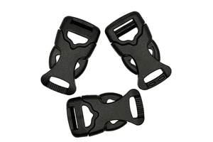 High-quality Heavy Duty Waterproof Safety Thickened Large-sized Snap Fastener 1cm Black Plastic Adjustable Buckle