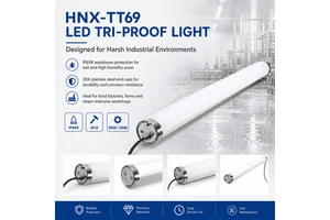 IP69K High Lumen SMD2835 LED Tubular Light with 120 Beam Angle Dimmable & Sensor Options 5-Year Warranty for Parking Garage Bay