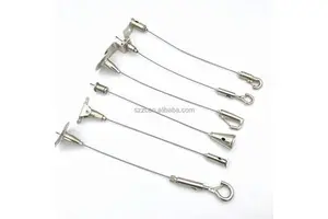 Hot Selling Pendant Light Kit LED Light Hanging Wire Rope Kit With Clamp Frame And Hook
