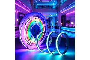 Ready to Ship 12V 24V SPI WS2811 RGBIC Chasing Effect Flexible COB LED Strip for Architectural Contour Lighting