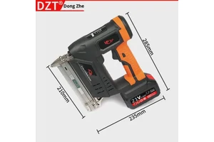Lithium Battery Electric Industrial Grade Brush Motor Nail Gun F30 2.0Ah Low Noise Automatic Water Woodworking Nail Gun