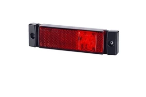 New 24V Red Plastic LED Side Light for Truck Replacement Essential Component in Truck Light Systems Made in Italy by Europarts
