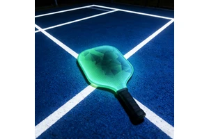 Glass Fiber LED Light Luminous Pick Racket Rechargeable