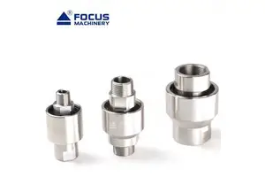 High Quality Stainless Steel BSP NPT Threaded Swivel Unions High Pressure Hydraulic Oil Air Water Rotating Joints