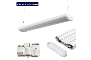 40w 60w 80w 120w Warehouse & Office High Bay Light 4ft 5ft 8ft Dimming Suspended LED Linear Canopy Light Fixtures