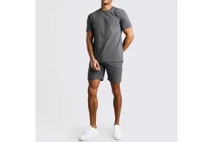 BRUIT INDUSTRIES Top Sale Winter Casual Short Sleeve T-Shirt Shorts Outfits Jogging Suit Two Piece Men Short Sets