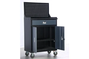 Aydel RM9811 OEM/ODM/OBM Customizable Heavy Duty Movable Mobile 1-Drawer Iron Rolling Storage Tool Cart 4-inch Polyurethane
