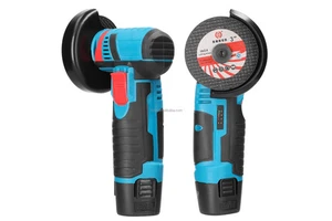 12V Battery Cordless Mini Angle Grinder Brushed Motor Slide Switch 1.2AH Grinding Disc DIY Tool for General Grinding Polishing