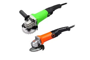 110V High Power Electric Angle Grinder Portable Multifunctional Car Polisher for Metal Wood Cutting DIY Grade 115mm Disc Paddle