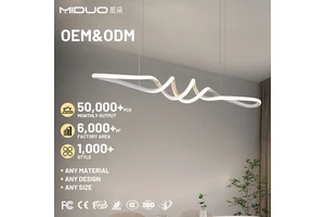 Cost Effective Long Decoration Popular Style Hanging Light Transparent Silicone Lampshade Indoor Dining Room LED Pendant Light