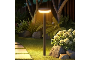 Factory Wholesale Unique Solar Lamps Outdoor Waterproof 2 Pack LED Solar Garden Pathway Lights for Home Patio Yard Decoration