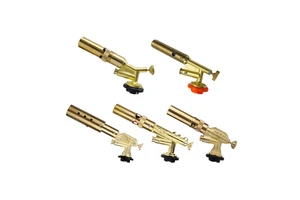 Heavy Duty Gas Torch Flame Gun Kit With 5 Nozzles For Industrial Repair And Metal Melting