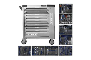 8 Drawer Workbench Tool Chest/Cart/Trolley Garage Tool Cabinet Drawer Tool Box for Workshop Garage Storage