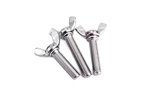 304 Stainless Steel Thumb Screw Din316 Butterfly Type Screws Wing Screw