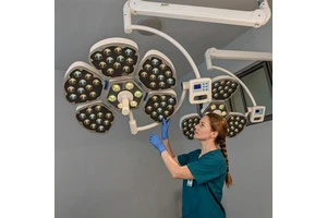 CE ISO Hospital Clinic Operating Room Lamp Double Arm LED Surgical Shadowless Operating Lamp For Veterinary CE ISO