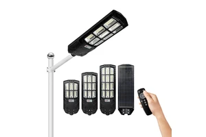 Integrated Motion Sensor LED Solar Street Light IP65 Waterproof Gold Reflective Cup Garden Road Lamp Full Watt Customized CCT