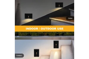 OEM Customized Easy Installation 2W IP65 PC Recessed Courtyard Outdoor Waterproof Decorative Led Wall Lamp