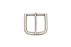Vintage Antique Silver Finish Simple Design 38mm Metal Belt Buckle for Men