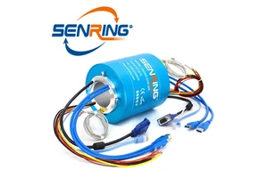 Slip Ring, Senring Manufacturer 360 rotary Union Electrical connector,1~300 Wires,2A,10A~500A