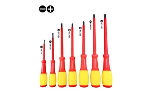 7 Pcs Electrician 1000V Slot Philip Insulated Insulation Comfortable Handle Screwdriver Set Factory Insulation Repair Tools