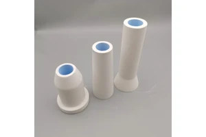 Refractory Alumina Ceramic Tube Runner Molten Foundry Processing with Cutting Service and Customized Thimble
