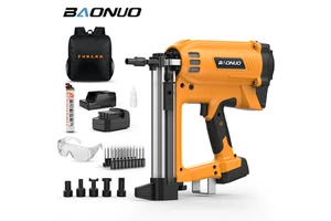 Battery Gas Nail Gun for Electricians and Plumbers Concrete Nail Gun Straight Nail Gun Cement Wall Gas-powered