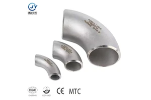 Butt Weld Fittings 3/4 1/2 Stainless Steel 316 304 45° 90° 180° Elbow Surface Polished Steel Pipe Fittings
