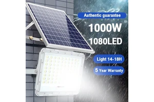 Outdoor Ip67 High Brightness Solar Spotlights Solar Flood Lamp Panel Remote Solar Flood Lights