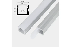U-Shaped Groove Exposed Shell Channel Led Strip Linear Lighting Aluminum Extruded Led Profile
