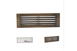 Brass Low-Voltage Retaining Wall Light System Wired Connector Outdoor Warm White LED 12V 4W Landscape Step Stair Wall Light