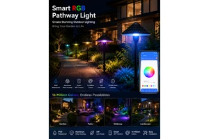 Smart RGB Outdoor Garden Pathway Lights IP65 Waterproof Addressable Landscape Lighting