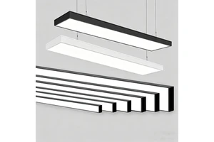 Moisture Proof Square Profile LED Linear Light for Cleanroom Hospital Use