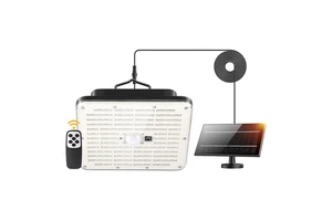 Solar Powered Square Solar Lights Outdoor Bright Wall Lamp for Shed Barn Garage Pendant Lamp Vintage Barn Light