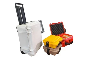 Large Waterproof Hard Carrying Plastic Custom Foam Weather Proof Protected Case Storage Box Tool Cases With Wheels