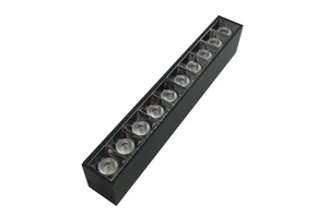 Rectangular Anti-Glare LED Downlight with Grille Lamp Head Indoor Decorative Linear Ceiling Lights CE Certified