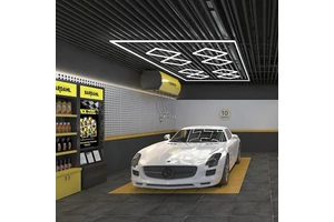 Led Recessed Ceiling Light Parking Garage Luminaires Car Detailing Led Garage Light Hexagon Workshop Working Light