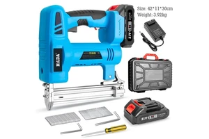 F30 Rechargeable Brushless Electric Staple Gun Cordless Shooting Nail Guns Portable Nailing Machine Battery Power Brad Nailer
