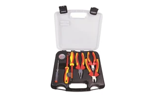 Non-Conductive Tools 7pcs 1000V High Voltage Insulated Tool Set in Hard Case for Electrician Shockproof Tool