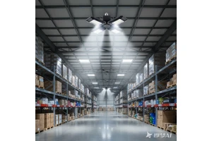 Plastic LED Garage Light 120W E27 Foldable Workshop Office Warehouse 6500K High Brightness Light