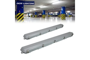 LED IP65 Tri-proof Garage Waterproof Light with 120 Beam Angle Dimming 5-Year Warranty